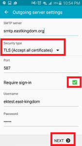 IMAP Step 8